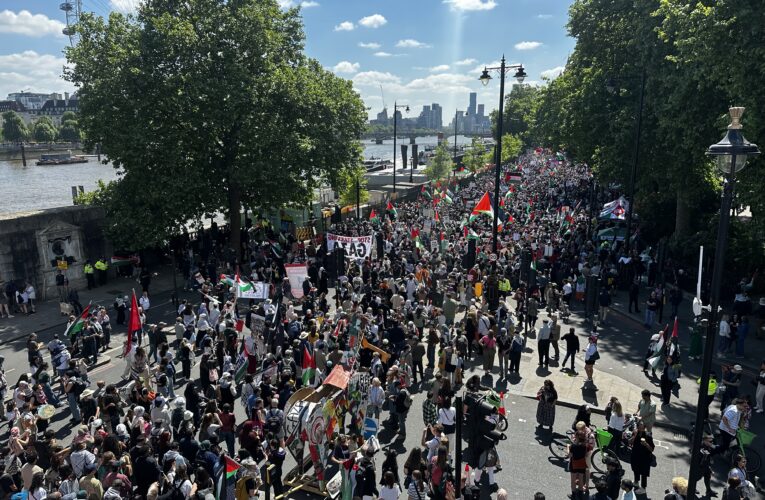 Hundreds of Thousands March in London in Solidarity with Palestine