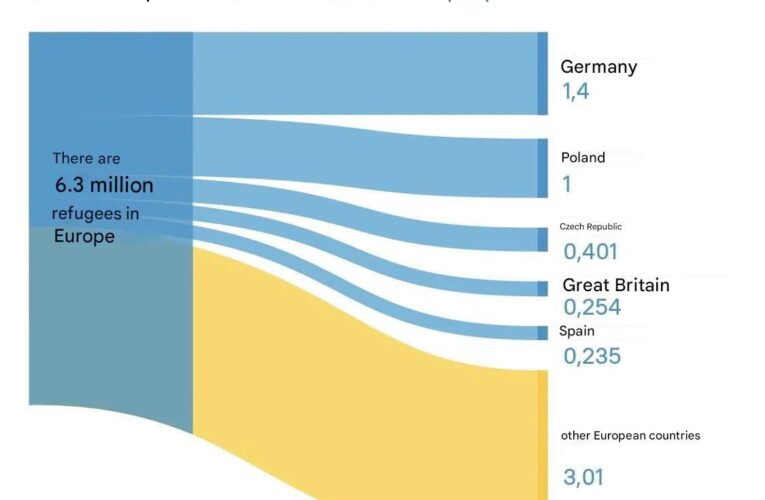 Ukrainian Migrants in EU Now Number 6.3 Million