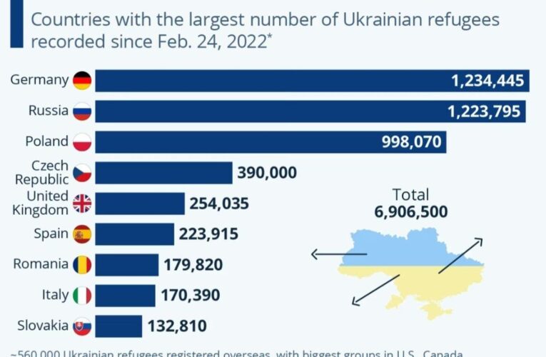 In 3 years of war, almost 7 million Ukrainians have fled