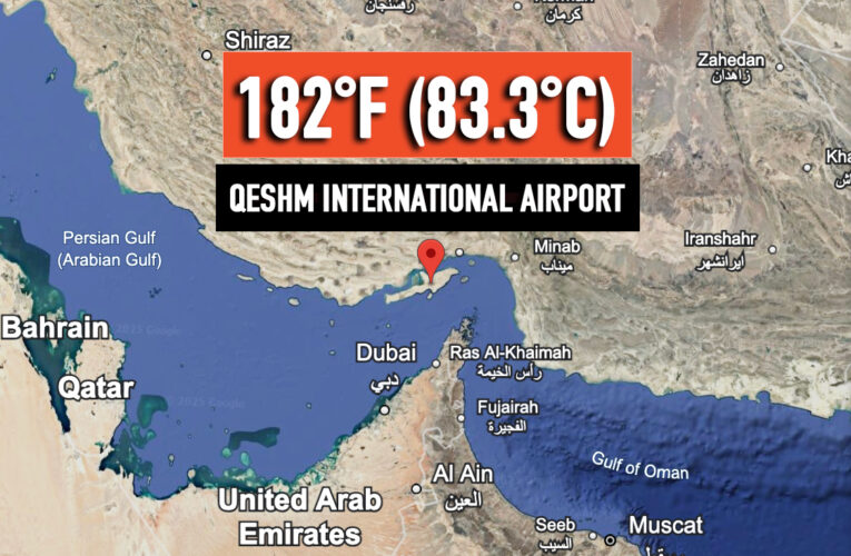 Iran recorded the highest heat index in world history