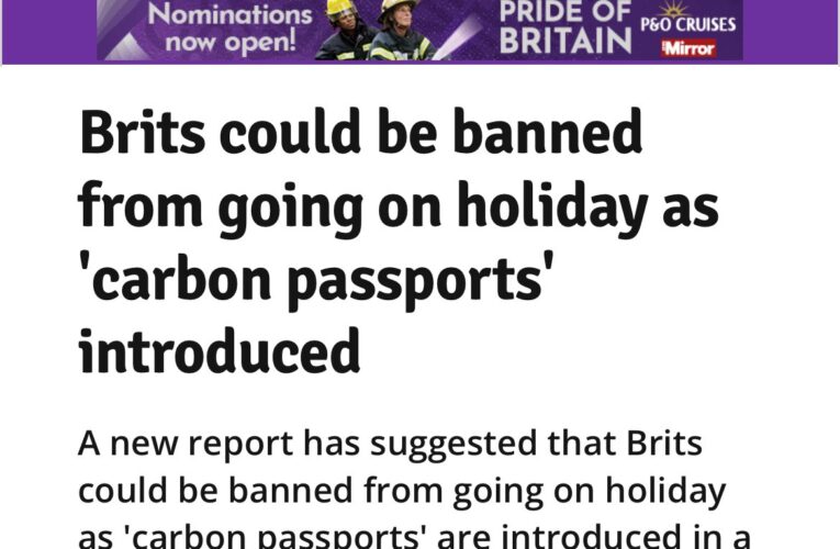 Carbon Passport for Brits!