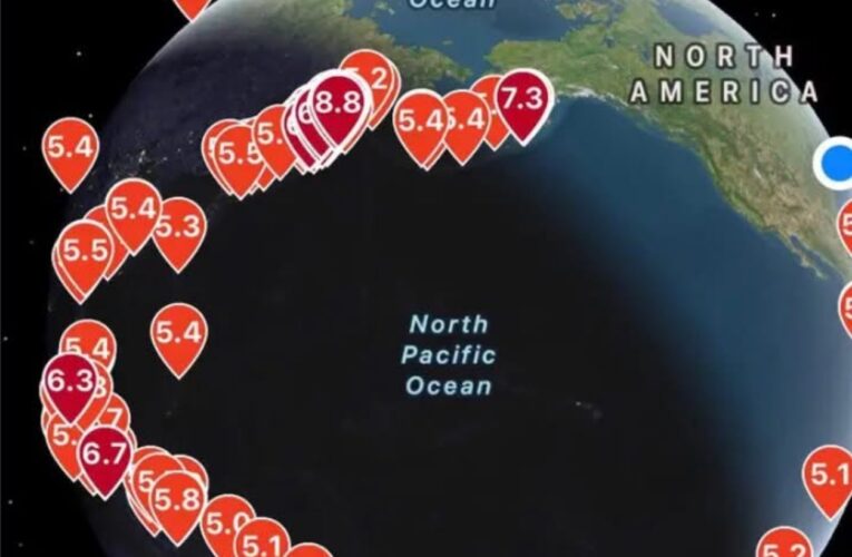 Record-breaking surge in earthquakes–396 quakes over magnitude 5.0 in past 30 days
