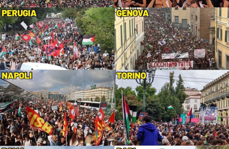 Massive nationwide strike sweeps Italy in solidarity with Gaza