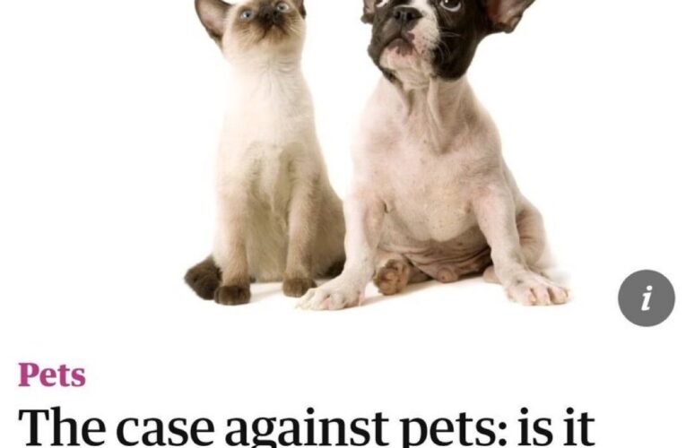 Is It time to give up our pets?
