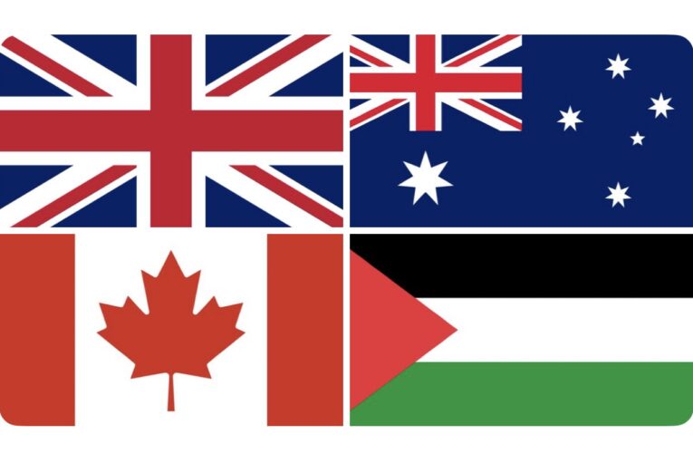 UK,Canada,Australia officially recognised the State of Palestine