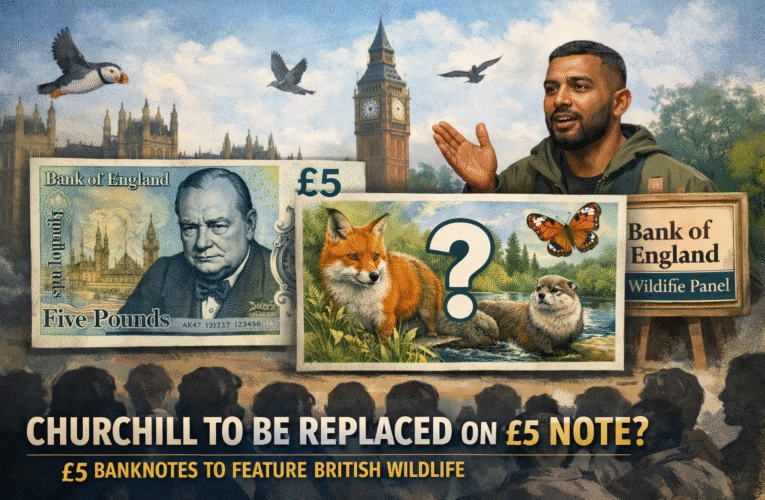BoE considers replacing Churchill on £5 note with wildlife images
