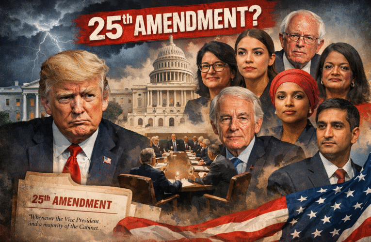 Dozens of U.S. Lawmakers call for Trump to be removed under the 25th Amendment
