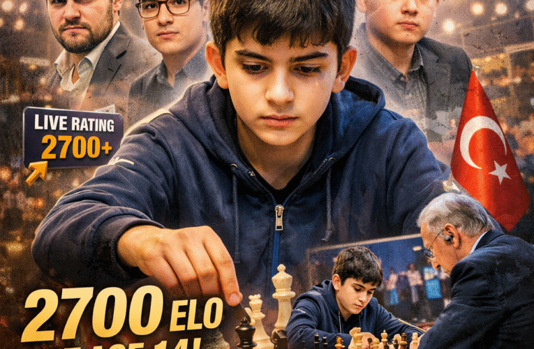 14-year-old Yağız Kaan Erdoğmuş breaks the 2700 barrier, stuns chess world