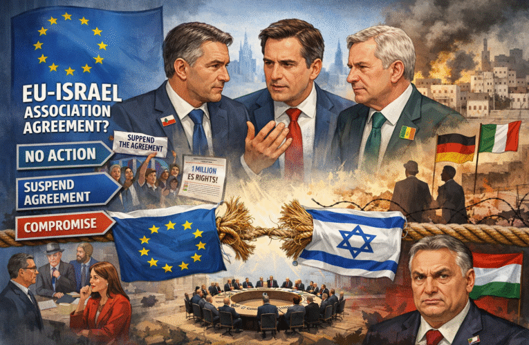 EU foreign ministers to debate possible suspension of EU–Israel Association Agreement