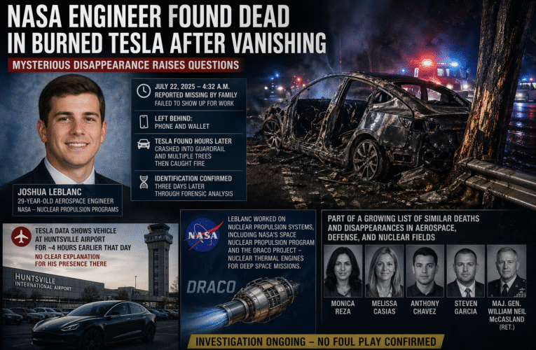 NASA engineer found dead in burned vehicle after mysterious disappearance
